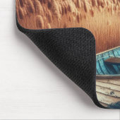 Küstennähe: Leuchtturm und Rowboat Mousepad (Ecke)