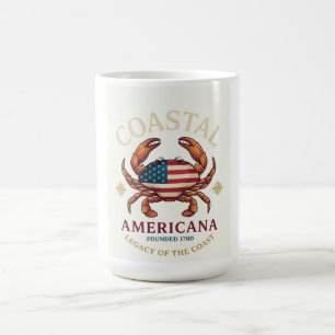 Küstennahes Americana-Krabben-Langarmshirt Kaffeetasse