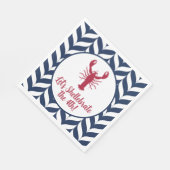 Küstennationalfeiertag 4. Juli Shellebrate Serviette (Ecke)