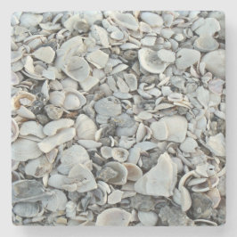 Küstennatur-Schalenmuster Steinuntersetzer