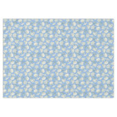 Küstennuschel-Strandhaus Blau Tischdecke (Vorderseite (Horizontal))