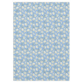 Küstennuschel-Strandhaus Blau Tischdecke (Vorderseite)