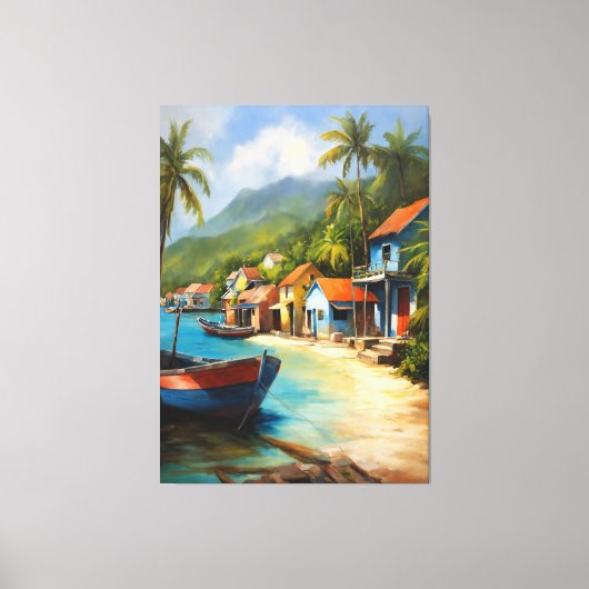 Küstenort Haven Leinwanddruck (Vorderseite)