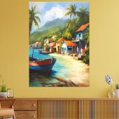 Küstenort Haven Leinwanddruck (Insitu (Wohnzimmer))