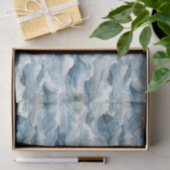 Küstenozeanwellen Wasserfarbe Nautilus Seidenpapier (Geschenk)
