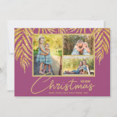 Küstenpalmen Foto Collage Weihnachten (Vorderseite)