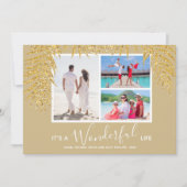 Küstenpalmen Foto Collage Weihnachten (Vorderseite)