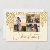 Küstenpalmen Foto Collage Weihnachten (Vorderseite)