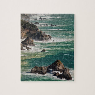 Küstenpanorama mit Wellen Puzzle