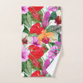 Küstenparadies Blüten Badhandtuch Set (Handtuch)