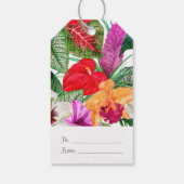 Küstenparadies Blüten Geschenkanhänger (Rückseite)