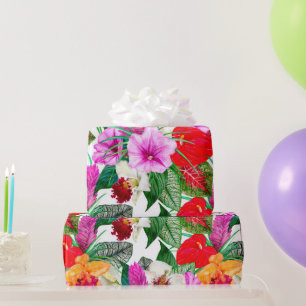 Küstenparadies Blüten Geschenkpapier