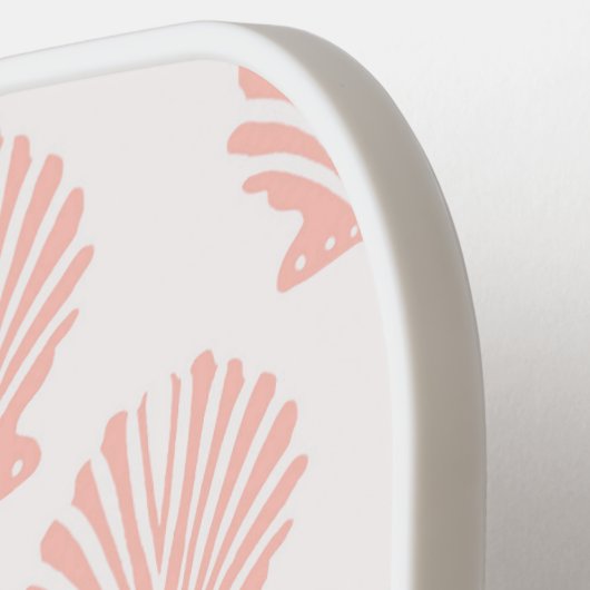 Küstenpastellel Seashells Pickleball Schläger (Linke Seite)