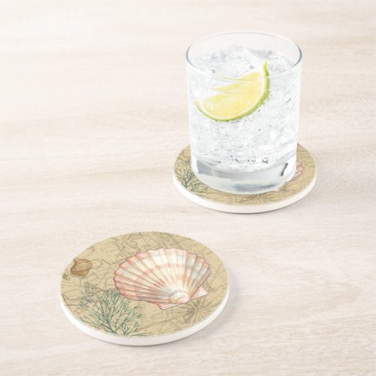 Küstenplan Getränkeuntersetzer (Seite)