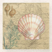 Küstenplan Glasuntersetzer (Vorderseite)