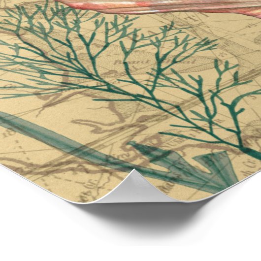 Küstenplan Poster (Ecke)