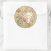 Küstenplan Runder Aufkleber (Tasche)