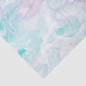 Küstenquallen-Wasserfarbenmuster Seidenpapier (Detail)