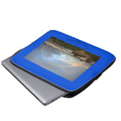 Küstenregenbogen Laptopschutzhülle (Vorne Knopf)