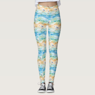 Küstenregenpfeifer-Ufer-Muster (1) Leggings
