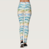 Küstenregenpfeifer-Ufer-Muster (2) Leggings (Rückseite)