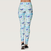 Küstenregenpfeifer-Ufer-Muster (3) Leggings (Rückseite)