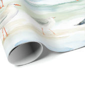 Küstenregenpfeifer-Ufer-Muster (6) Geschenkpapier (Rolleneckpunkt)