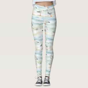 Küstenregenpfeifer-Ufer-Muster (6) Leggings