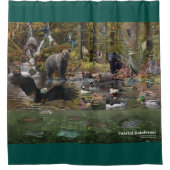 Küstenregenwald-Duschvorhang Duschvorhang (Vorderseite)