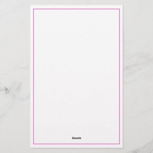 Küstenrosa Palmetto Palm Tree Personalisiert Briefpapier (Rückseite)