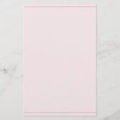 Küstenrosa Seashell Personalisiert Briefpapier (Rückseite)