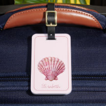 Küstenrosa Seashell Personalisiert