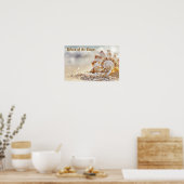 Küstenruhe: Seashell am Strand von Sunlit Poster (Küche)