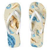 KÜSTENSAND UND WEISS BADESANDALEN (Fußbett)