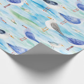 Küstensandpiper-Ufer-Muster (3) Geschenkpapier (Ecke)