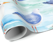 Küstensandpiper-Ufer-Muster (3) Geschenkpapier (Rolleneckpunkt)