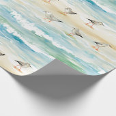 Küstensandpiper-Ufer-Muster (5) Geschenkpapier (Ecke)