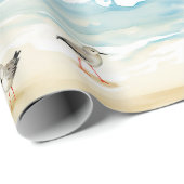 Küstensandpiper-Ufer-Muster (5) Geschenkpapier (Rolleneckpunkt)