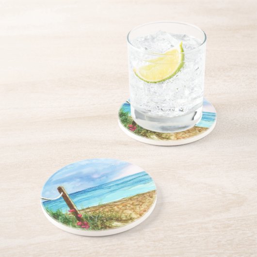 Küstensandstone-Untersetzer Getränkeuntersetzer (Seite)