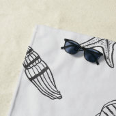 Küstenschätze Ozean Grau Strandtuch (Beispiel)