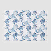 Küstenschicke Indigoblau-Aquarell Seidenpapier (Vorderseite)