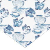 Küstenschicke Indigoblau-Aquarell Tischdecke (Schrägansicht)