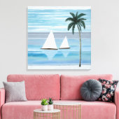 Küstenschiff Canvas Print Leinwanddruck (Insitu (Wohnzimmer))
