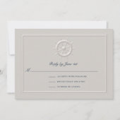 Küstenschiff-Helm formale Rahmen Hochzeitreaktion (Vorderseite)