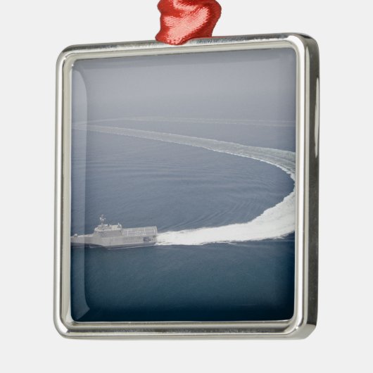 Küstenschiff Unabhängigkeit 4 Silbernes Ornament (Links)