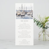 Küstenschiffe im Hafen Seascape Hochzeitskarte Einladung (Stehend Vorderseite)