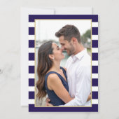 Küstenschifffahrt Elegantes Foto Hochzeit Save The Date (Rückseite)