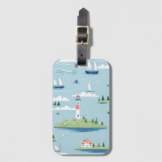 Küstenschifffahrt Gepäckanhänger (Vorderseite Vertikal)