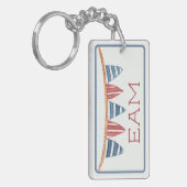 Küstenschiffsflaggen Monogramm Schlüsselanhänger (Vorderseite links)