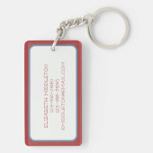 Küstenschiffsflaggen Monogramm Schlüsselanhänger (Rückseite)